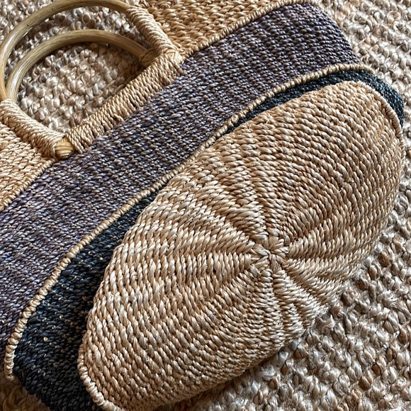 VINTAGE Straw Bag - Picture 2 of 4